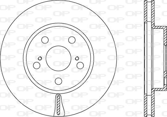 Open Parts BDA2463.20 - Brake Disc autospares.lv