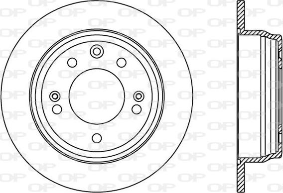 Open Parts BDA2409.10 - Brake Disc autospares.lv