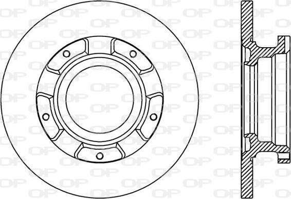 Open Parts BDA2411.10 - Brake Disc autospares.lv