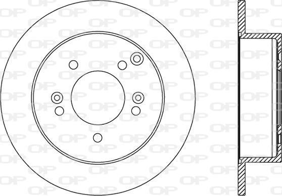 Open Parts BDA2482.10 - Brake Disc autospares.lv