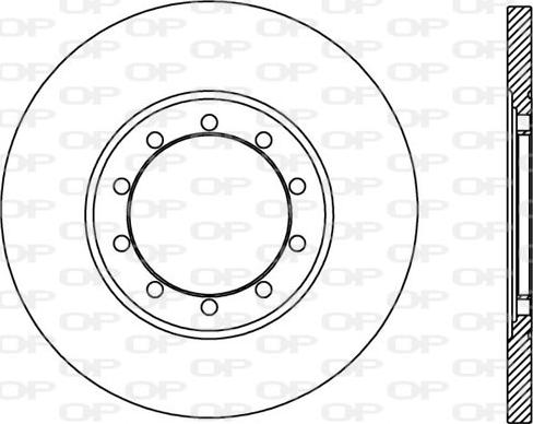 Open Parts BDA2436.10 - Brake Disc autospares.lv