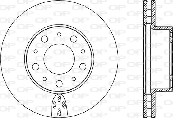 Open Parts BDA2438.20 - Brake Disc autospares.lv