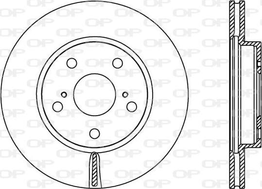 Open Parts BDA2423.20 - Brake Disc autospares.lv