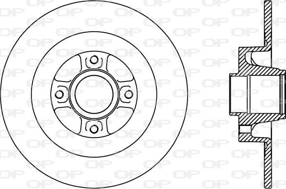 Open Parts BDA2427.10 - Brake Disc autospares.lv