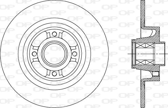 Open Parts BDA2427.30 - Brake Disc autospares.lv