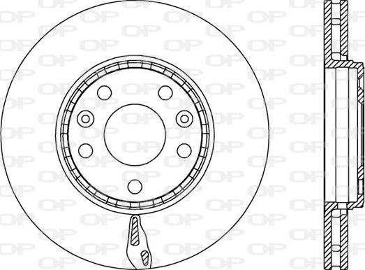 Open Parts BDA2546.20 - Brake Disc autospares.lv