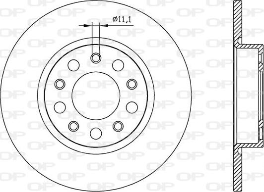 Open Parts BDA2559.10 - Brake Disc autospares.lv