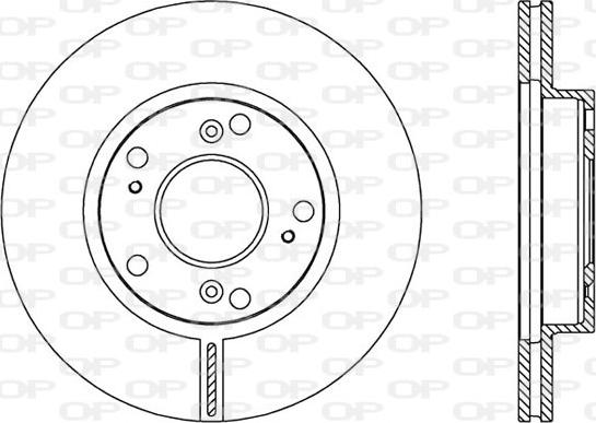 Open Parts BDA2554.20 - Brake Disc autospares.lv