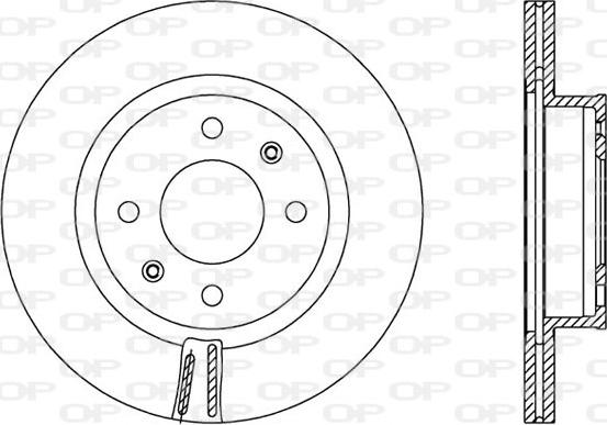 Open Parts BDA2558.20 - Brake Disc autospares.lv