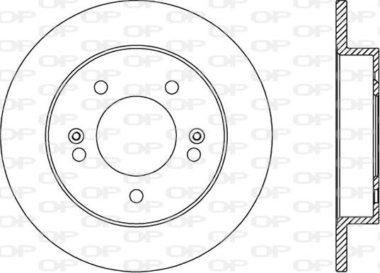 Open Parts BDA2569.10 - Brake Disc autospares.lv