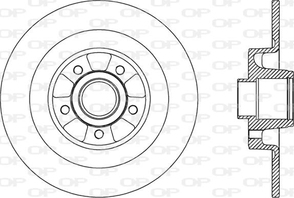 Open Parts BDR2507.10 - Brake Disc autospares.lv