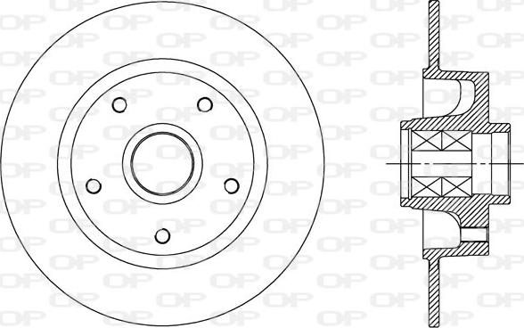 Open Parts BDA2515.30 - Brake Disc autospares.lv