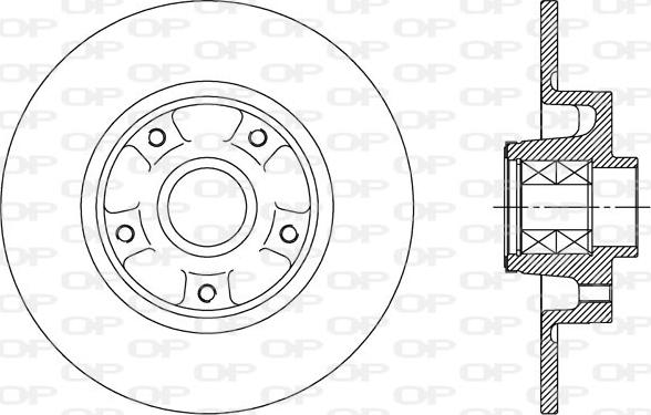 Open Parts BDA2513.30 - Brake Disc autospares.lv