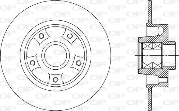 Open Parts BDA2512.30 - Brake Disc autospares.lv