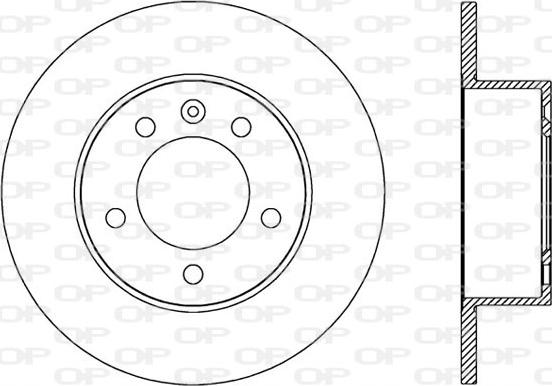 Open Parts BDA2589.10 - Brake Disc autospares.lv