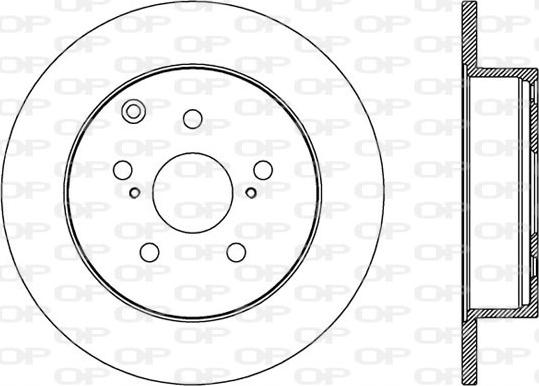 Open Parts BDA2584.10 - Brake Disc autospares.lv