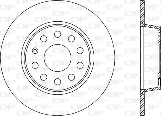 Open Parts BDA2539.10 - Brake Disc autospares.lv