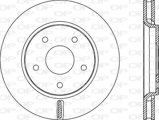 Open Parts BDA2534.20 - Brake Disc autospares.lv