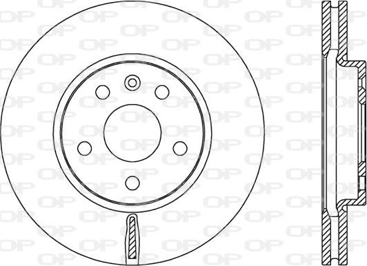 Open Parts BDA2535.20 - Brake Disc autospares.lv