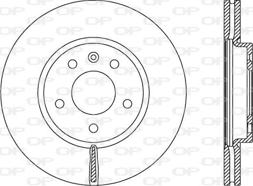 Open Parts BDA2536.20 - Brake Disc autospares.lv