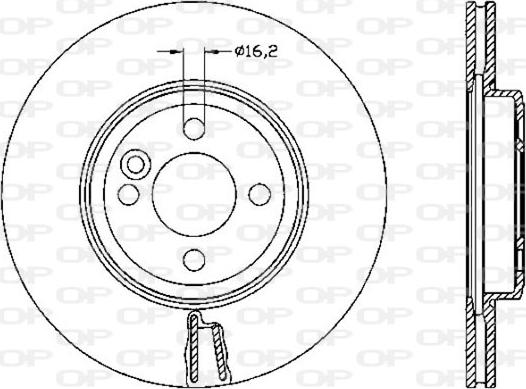 Open Parts BDA2530.20 - Brake Disc autospares.lv