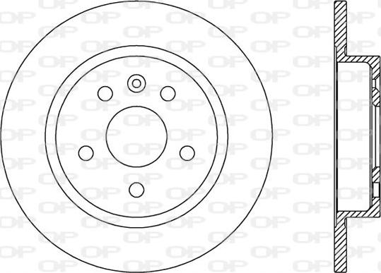 Open Parts BDR2537.10 - Brake Disc autospares.lv