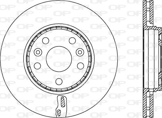 Open Parts BDA2529.20 - Brake Disc autospares.lv