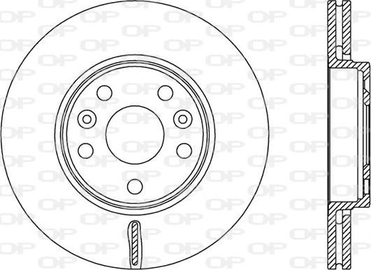 Open Parts BDA2528.20 - Brake Disc autospares.lv