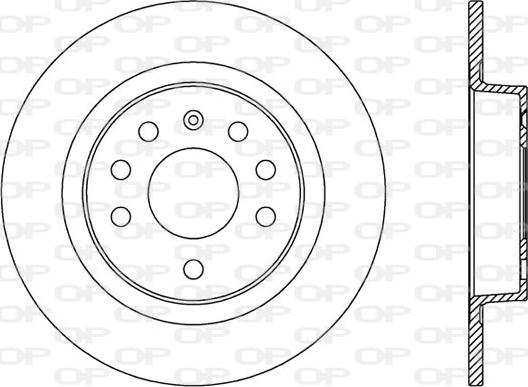 Open Parts BDA2575.10 - Brake Disc autospares.lv