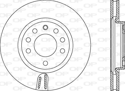 Open Parts BDA2576.20 - Brake Disc autospares.lv