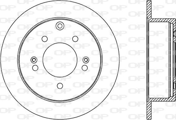 Open Parts BDA2570.10 - Brake Disc autospares.lv