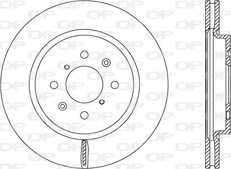 Open Parts BDA2659.20 - Brake Disc autospares.lv