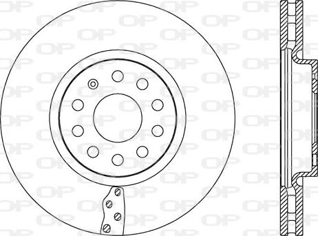 Open Parts BDA2657.20 - Brake Disc autospares.lv