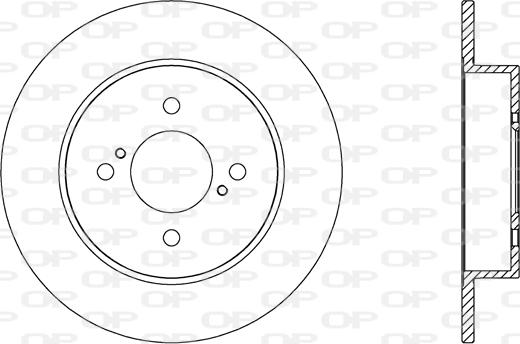 Open Parts BDA2662.10 - Brake Disc autospares.lv