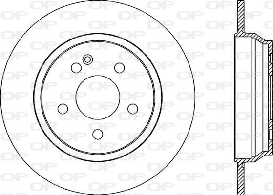 Open Parts BDA2040.10 - Brake Disc autospares.lv