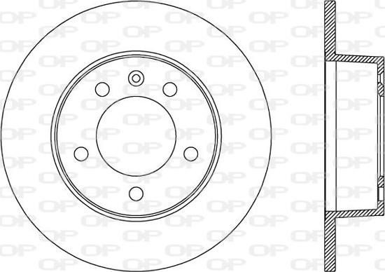 Open Parts BDA2001.10 - Brake Disc autospares.lv