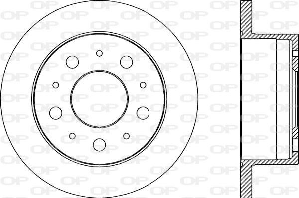 Open Parts BDA2033.10 - Brake Disc autospares.lv