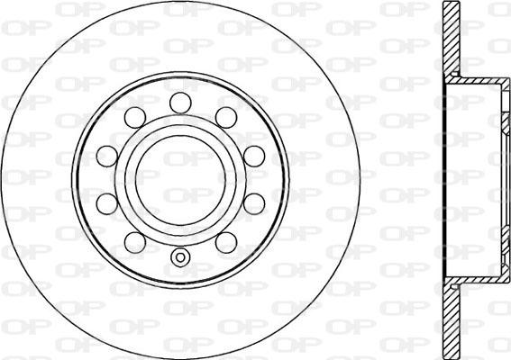 Open Parts BDA2029.10 - Brake Disc autospares.lv