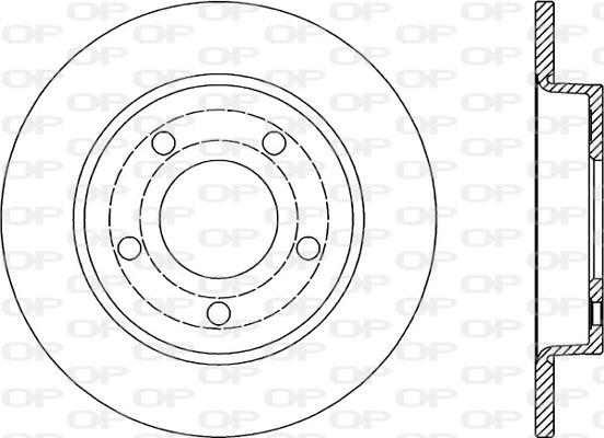 Open Parts BDA2024.10 - Brake Disc autospares.lv