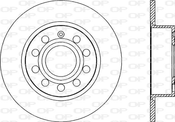 Open Parts BDA2028.10 - Brake Disc autospares.lv