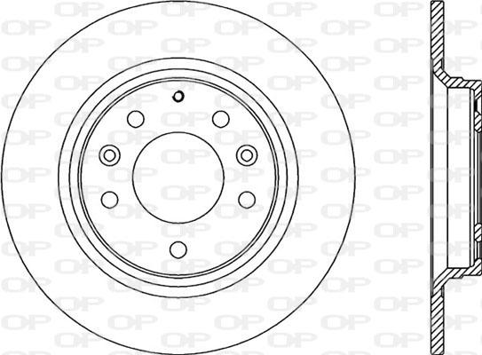 Open Parts BDA2023.10 - Brake Disc autospares.lv