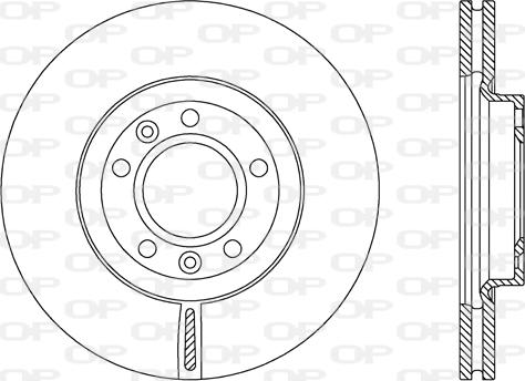 Open Parts BDA2158.20 - Brake Disc autospares.lv