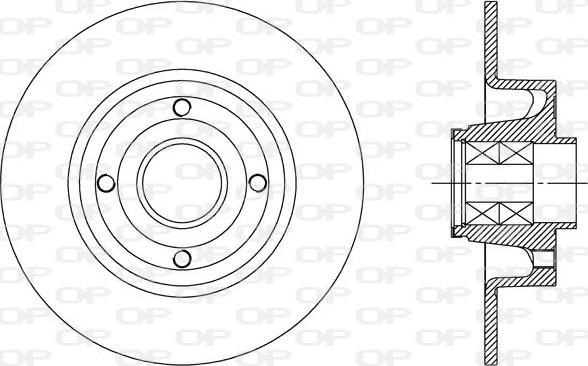 Open Parts BDA2165.30 - Brake Disc autospares.lv