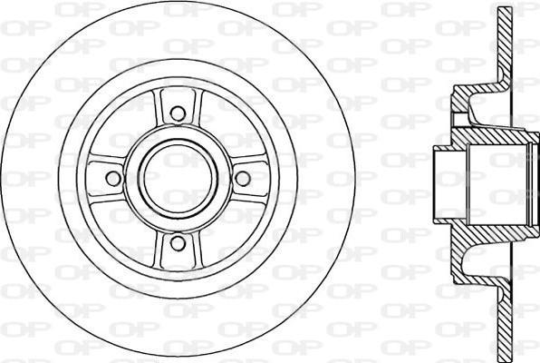 Open Parts BDA2166.10 - Brake Disc autospares.lv