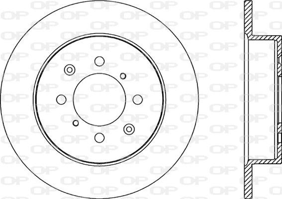 Open Parts BDA2186.10 - Brake Disc autospares.lv