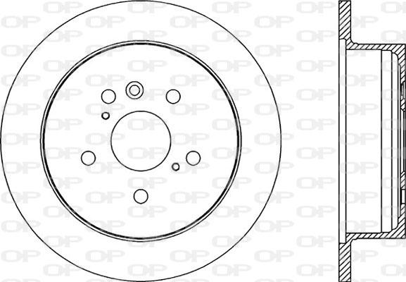 Open Parts BDA2172.10 - Brake Disc autospares.lv