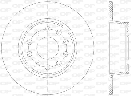 Open Parts BDA2865.10 - Brake Disc autospares.lv