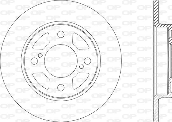 Open Parts BDA2866.10 - Brake Disc autospares.lv