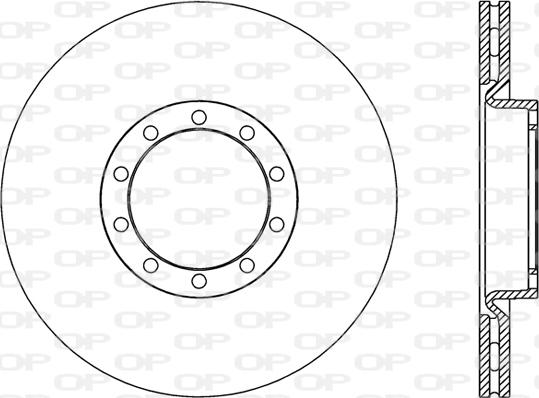 Open Parts BDA2806.20 - Brake Disc autospares.lv