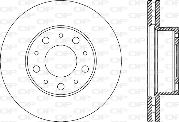 Open Parts BDA2801.20 - Brake Disc autospares.lv